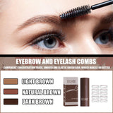 Maxbell Eyebrow Stamp Shaping Kit Waterproof for Hairlines Eye Makeup  Dark Brown
