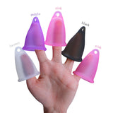 Maxbell Women Menstrual Cup Reusable Soft Cups for Travel Food Grade Silicone Purple