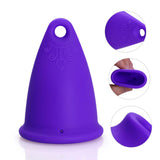 Maxbell Women Menstrual Cup Reusable Soft Cups for Travel Food Grade Silicone Purple