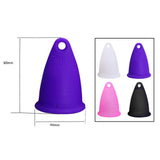 Maxbell Women Menstrual Cup Reusable Soft Cups for Travel Food Grade Silicone Purple
