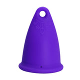 Maxbell Women Menstrual Cup Reusable Soft Cups for Travel Food Grade Silicone Purple