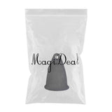 Maxbell Women Menstrual Cup Reusable Soft Cups for Travel Food Grade Silicone Black