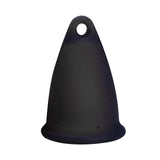 Maxbell Women Menstrual Cup Reusable Soft Cups for Travel Food Grade Silicone Black