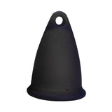 Maxbell Women Menstrual Cup Reusable Soft Cups for Travel Food Grade Silicone Black