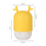 Maxbell Makeup Sponge Holder Dust-Proof Portable Cute for Travel Drying yellow deer