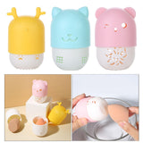 Maxbell Makeup Sponge Holder Dust-Proof Portable Cute for Travel Drying yellow deer