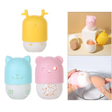 Maxbell Makeup Sponge Holder Dust-Proof Portable Cute for Travel Drying yellow deer