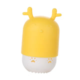 Maxbell Makeup Sponge Holder Dust-Proof Portable Cute for Travel Drying yellow deer