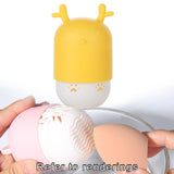 Maxbell Makeup Sponge Holder Dust-Proof Portable Cute for Travel Drying yellow deer