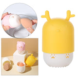 Maxbell Makeup Sponge Holder Dust-Proof Portable Cute for Travel Drying yellow deer