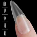 Maxbell 504Pcs Transparent False Nail Tips for Parties Lady Square