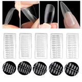 Maxbell 504Pcs Transparent False Nail Tips for Parties Lady Square