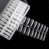 Maxbell 504Pcs Transparent False Nail Tips for Parties Lady T shape