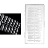 Maxbell 504Pcs Transparent False Nail Tips for Parties Lady T shape
