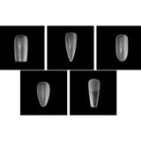Maxbell 504Pcs Transparent False Nail Tips for Parties Lady oval