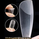 Maxbell 504Pcs Transparent False Nail Tips for Parties Lady oval