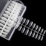 Maxbell 504Pcs Transparent False Nail Tips for Parties Lady oval