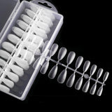 Maxbell 504Pcs Transparent False Nail Tips for Parties Lady almond