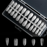 Maxbell 504Pcs Transparent False Nail Tips for Parties Lady almond