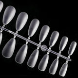 Maxbell 504Pcs Transparent False Nail Tips for Parties Lady almond