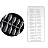 Maxbell 504Pcs Transparent False Nail Tips for Parties Lady almond