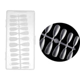 Maxbell 504Pcs Transparent False Nail Tips for Parties Lady almond