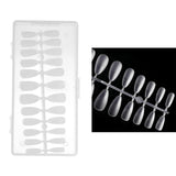 Maxbell 504Pcs Transparent False Nail Tips for Parties Lady almond