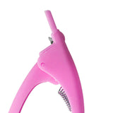 Maxbell False Nail Clipper Adjustable Sharp Blade Fake Nail Clippers for Home Salon Rose Red