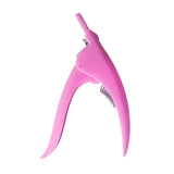 Maxbell False Nail Clipper Adjustable Sharp Blade Fake Nail Clippers for Home Salon Rose Red