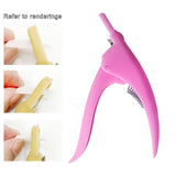 Maxbell False Nail Clipper Adjustable Sharp Blade Fake Nail Clippers for Home Salon Rose Red