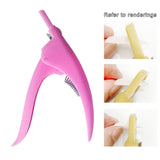 Maxbell False Nail Clipper Adjustable Sharp Blade Fake Nail Clippers for Home Salon Rose Red