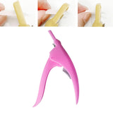 Maxbell False Nail Clipper Adjustable Sharp Blade Fake Nail Clippers for Home Salon Rose Red