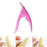 Maxbell False Nail Clipper Adjustable Sharp Blade Fake Nail Clippers for Home Salon Rose Red