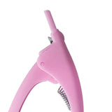 Maxbell False Nail Clipper Adjustable Sharp Blade Fake Nail Clippers for Home Salon Pink
