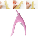 Maxbell False Nail Clipper Adjustable Sharp Blade Fake Nail Clippers for Home Salon Pink
