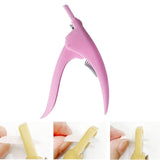 Maxbell False Nail Clipper Adjustable Sharp Blade Fake Nail Clippers for Home Salon Pink