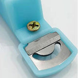 Maxbell False Nail Clipper Adjustable Sharp Blade Fake Nail Clippers for Home Salon Blue