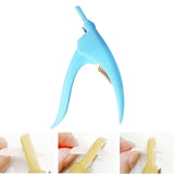 Maxbell False Nail Clipper Adjustable Sharp Blade Fake Nail Clippers for Home Salon Blue