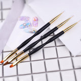 Maxbell Double Head Acrylic Nail Art Brush Pen Home Tips Builder Salon Use 001