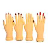 Maxbell Nail Practice Hand Bendable Tool for Technician Manicure Supply Right