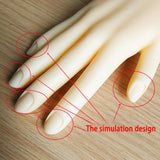 Maxbell Nail Practice Hand Bendable Tool for Technician Manicure Supply Right