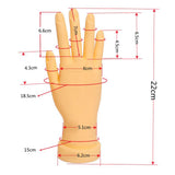 Maxbell Nail Practice Hand Bendable Tool for Technician Manicure Supply Right
