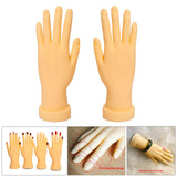 Maxbell Nail Practice Hand Bendable Tool for Technician Manicure Supply Right