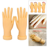 Maxbell Nail Practice Hand Bendable Tool for Technician Manicure Supply Right