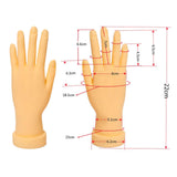 Maxbell Nail Practice Hand Bendable Tool for Technician Manicure Supply Left