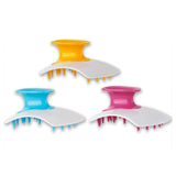 Maxbell Silicone Hair Scalp Massager Wet Dry Scrubber for Remove Dandruff Pet blue