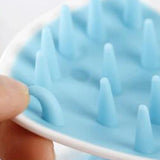 Maxbell Silicone Hair Scalp Massager Wet Dry Scrubber for Remove Dandruff Pet blue