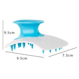 Maxbell Silicone Hair Scalp Massager Wet Dry Scrubber for Remove Dandruff Pet blue