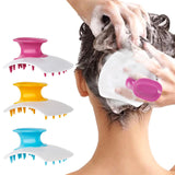 Maxbell Silicone Hair Scalp Massager Wet Dry Scrubber for Remove Dandruff Pet blue