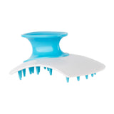 Maxbell Silicone Hair Scalp Massager Wet Dry Scrubber for Remove Dandruff Pet blue